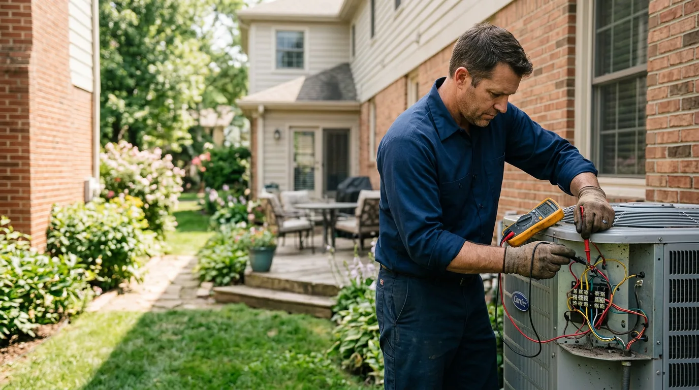 HVAC technician working near Kimper, KY